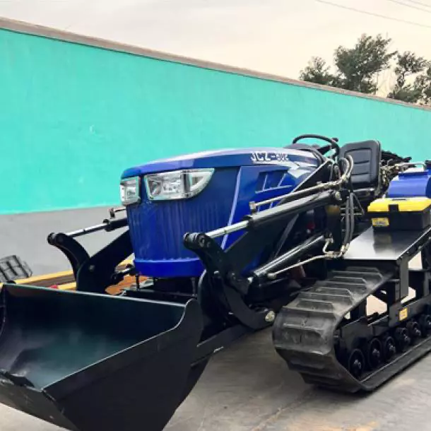 机械履带旋耕机 做工好 多功能农机 带装卸铲斗